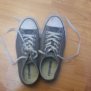 Grey Converse shoes